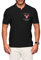 FunkyShirt Herren Poloshirt Gr. Medium, Schwarz