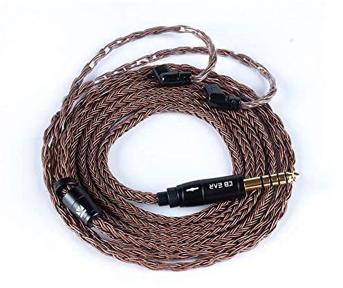 KBEAR HiFi Kopfhörer Kabel, 16-Adriges Sauerstofffreies Kupfer-Ersatzkabel, Abnehmbares Ersatzkopfhörerkabel für ZSN Pro ZS10 Pro ZSX ZST X AS16 CCA A10 CA4 etc (CPIN, 4,4mm)