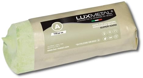 Lux Metal Polierpaste Weiß 700 g Grob Schleifpaste für Spiegelnden Glanz und Kratzerentfernung auf Edelstahl, Aluminium, Messing, Chrom, Holz Marmor und Weitere Metall Ideal Zum Polieren von Messern