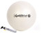 PEZZI - Gymnastikball Original Pezziball MAXAFE 65cm Ø mit Tonkey Handpumpe – Sitzball für Therapie, Sport & Büro - Universeller Trainingsball aus Flexton Silpower® belastbar bis 400 kg – Perlweiß