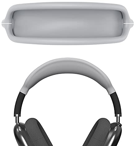 Geekria Silicone Headband Cover Compatible with AirPods Max Headphone, Headband Replacement Easy DIY Installation No Tool Needed (Grey)