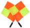 Linesman Flag, 2PCS Sport Flag Referee Flag for Football Soccer Referee Linesman Flag with Storage Bag for Sports Match Hockey Training