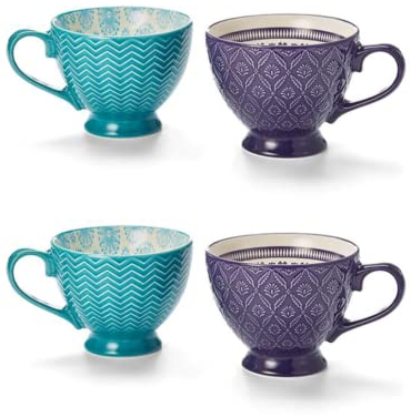 Cha Cult 2 X NEU teemando® Becher Kenya Keramik, 2-fach 0,26 l = 4 Becher