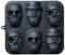 JETKONG Totenkopf-Kuchenform aus Silikon, Piraten-Kuchenform, Backform (schwarz)