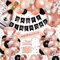 Geburtstagsdeko, SWPEED Rosegold Schwarz Deko Set Happy Birthday Banner Girlande Konfetti luftballon Mädchen Frauen Geburtstag Deko 18 21 30 40 50 60 70 80 90 Geburtstag Party Deko Supplies