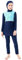 FYMNSI Kinder Mädchen Muslimischen Badeanzug Burkini Modest Islamischen Ganzkörper Full Cover Langarm Top Hose 2er Set Wassersport Surfen Outfit Bademode Schwimmanzug Muslim Swimwear Blau 11-12 Jahre