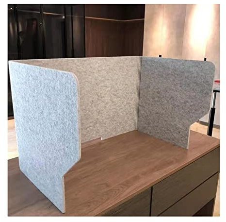 Schreibtisch Trennwand Schall-und Sichtschutz, Sichtschutzwand Mit Schalldämmung Unterteilung Hörschutz, 24”/31”/39”(60/80/100cm) Für Den Schreibtisch, Sichtschutz Schreibtischpanel ( Size : 60cm )
