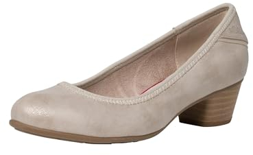 s.Oliver Damen Pumps Kleiner Absatz Elegant, Beige (Beige), 37 EU