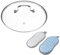 MY MIRONEY 10 Outer Diameter Clear Pot Tempered Glass Lid Universal Round Pan Cover with Stainless Steel Heat Resistant Handle for Instant Pot, Frying Pan, Skillet