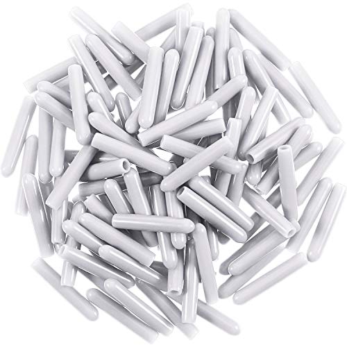 Spülmaschinen-Korb-Kappen, 100 PCS Spülmaschinen-Schutzstifte Silikon-Spülerkorb-Spitze-Zinken-Abdeckkappen einfach aufstecken für alle Geschirrkörbe 1/8 Zoll Innendurchmesser