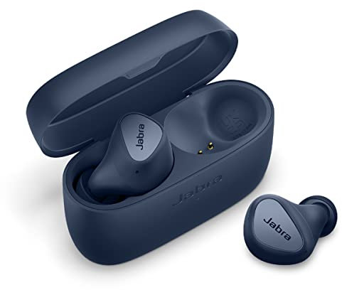 Jabra Elite 4 True Wireless Earbuds - Active Noise Cancelling Headphones - Discreet & Comfortable Bluetooth Earphones, Laptop, iOS and Android Compatible - Navy