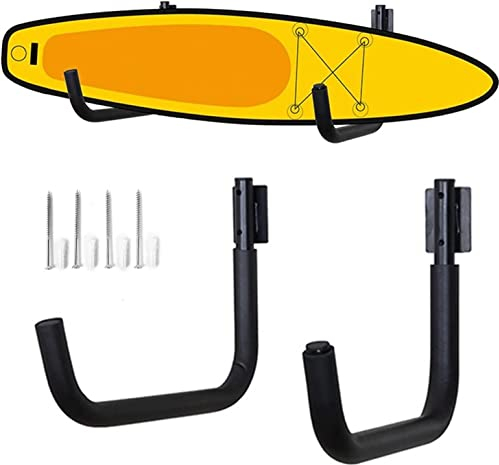 HACSYP Kajak-Aufbewahrungsregal, Wandmontagehaken, Kanu-Halterung, Hängehaken for Longboard, Surfbrett, Boot und Paddel, Paddleboard-Zubehör