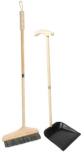 OFFSCH Broom and Dustpan for Home Essentials Long-handle Design for Easy Cleaning Household Brooms Sturdy Material for Office and Daily Use Dustpan and for Floor Mops