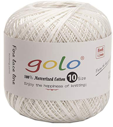 golo Strickgarn Häkelgarn Größe 10 für handgestricktes Häkelgarn