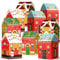 BHGT 1-24 Weihnachten Geschenkbox als Adventskalender zum Befüllen 2024 mit 1-24 Zahlen Sticker Haus Boxen Weihnachtskalender zum Basteln Boxen Schachteln als Weihnachtsdeko