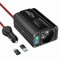 BGFOX 300W Spannungswandler DC 12V auf 230V AC Wechselrichter Modifizierte Sinus Stromumwandler mit 4.8A-Dual-USB-Anschluss, Laden Sie Ihr Laptop, iPhone, iPad, Tablet Und Mehr - Schwarz