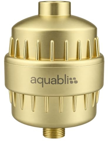 AquaBliss Filtre de douche revitalisant à haut rendement – Réduit les démangeaisons de la peau sèche, les pellicules, l'eczéma et améliore considérablement l'état de votre peau, de vos cheveux et de