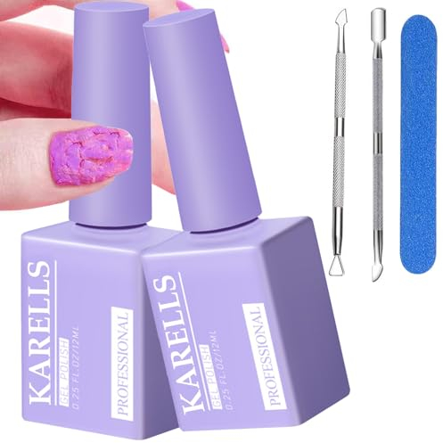 Gel Polish Remover, Nagellackentferner, 2 Stück Gel Nail Polish Remover, Gellack Entferner Set, Nagellack Entfernung, Nagellackentferner, für Shellac, UV Nagellack, Acrylnägel