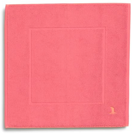 Möve Superwuschel Badteppich 60 x 60 cm aus 100% Baumwolle, Coral