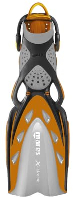 Mares X-Stream Geräteflosse Fersenbandflosse mit Bungee Straps (orange, R)