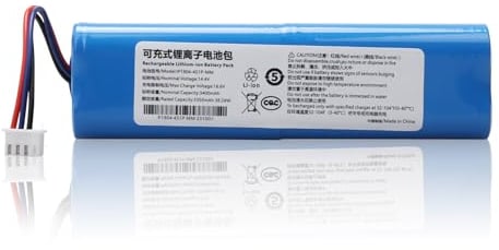 3400mAh Li-Ion Akku, Ersatzbatterie Kompatibel mit Ecovacs Deebot N5 N8 N8+ N8 Pro, Deebot Ozmo 900 920 930, Deebot DG3G DG31 DG36 DG70 DV35 DV37 DV66 DX55 DN56 DN58 DV33 Roboter -Staubsauger