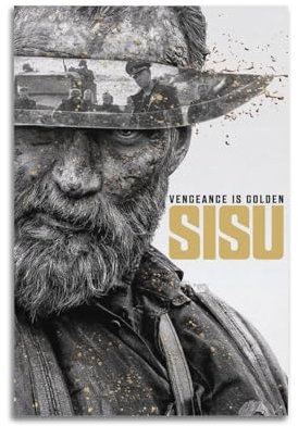 nzzmy Sisu Poster, Vintage-Kunst, Raumdekoration, ästhetische Schlafzimmerdekoration, Leinwandposter für Schlafzimmer, 30 x 45 cm, ungerahmter Stil