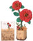 Robotime Blumen 3D Puzzle Holz Holzpuzzle Erwachsene Modellbausatz Erwachsene Bausatz, Geschenke für Frauen zum Valentinstag und Geburtstag, Dekoration, TW031