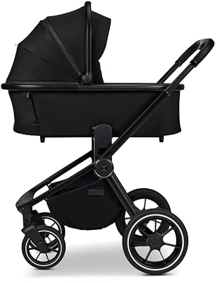 MOON RESEA+ onyx, Kombi-Kinderwagen Edition+, mit Wanne und Sportwagen Sitz, bis 22kg, Kollektion 2025