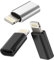 Adaptateur Lightning vers Micro USB (3 Packs) pour iPad Air pour Apple iPhone 14 13 Pro Micro USB Femelle Prise Câble vers Lightning Mâle Câbles Jack Prise Convertisseur mc-to-L