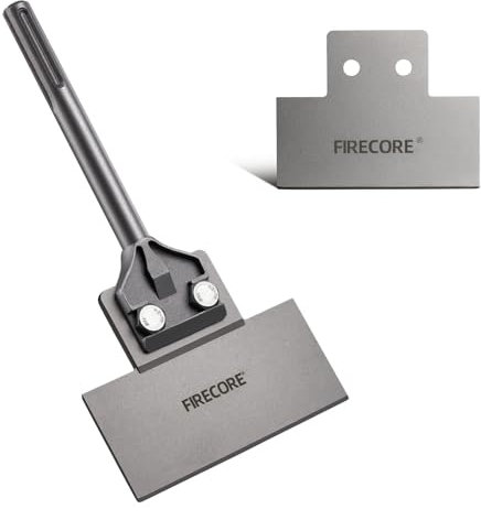 Firecore Cincel de Espátula SDS MAX, Cincel Raspador Piso Tijeras 150 * 300MM con Cuchilla Raspador de Piso para quitar azulejos y adhesivo
