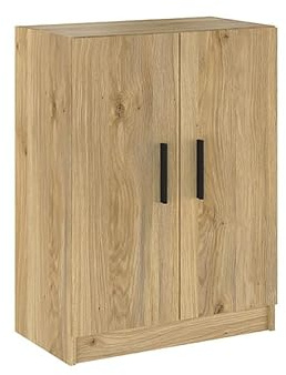 Homey - Armario Mueble de Cocina Bajo de Dos Puertas Alais, Práctico y Funcional, Color Roble Miel, 60 cm (Ancho) x 80 cm (Alto) x 34 cm (Fondo)