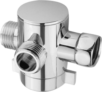 HOMSFOU Desviador De Ducha Vías Válvula De Grifo Mezclador De Válvula De Ducha Fácil De Instalar Acero Inoxidable