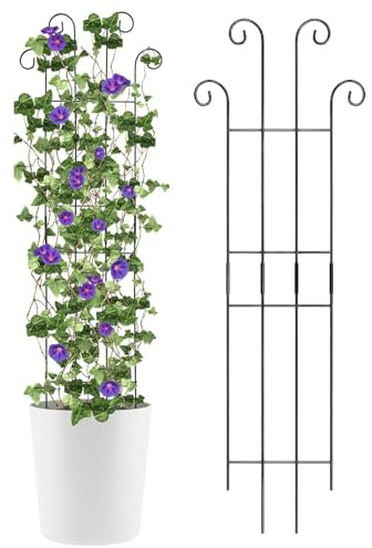Plant Trellis - Climbing Trellis, Vine Support Stakes, Plant Vertical Growth Stand | Stakes for Monstera, Tomato, Flowers, Ivy | Pots, Garden, Outdoor, Flower Bed, Fence, Climbing Plants