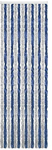 Brunner Rideaux Chenille 100x205cm (Gris/Bleu)