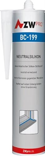 ZWpro BC-199 Neutralsilikon | Farbe: schwarz | Inhalt (ml): 310