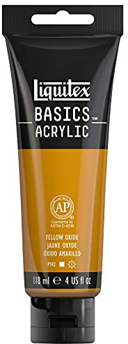 Liquitex Basic Acrylic - Tubo de Pintura Acrílica, 118 ML, Amarillo (Amarillo De Marte)
