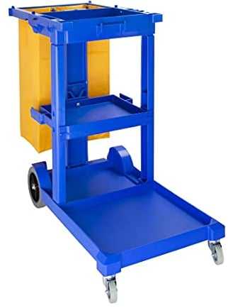 Jantex Janitorial Trolley 113X50X98mm Cleaning Storage Restaurant