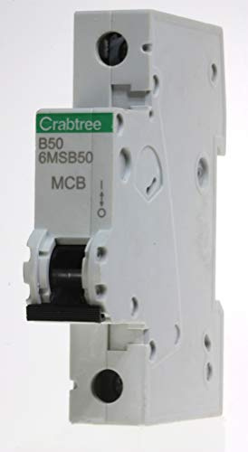 Crabtree 6MSB50 Miniature Circuit Breaker (MCB) 50amp Type B - Loadstar