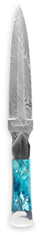 Perkin Handgemachtes Damast Jagdmesser mit Scheide - AR777