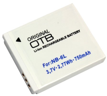 Battery for PowerShot SX280 HS, 750mAh, replaced: NB-6L, NB-6LH,