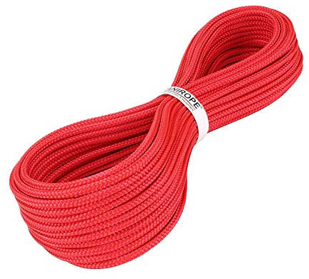 Kanirope® PP Seil Polypropylenseil MULTIBRAID 5mm 50m Farbe Rot (0114) 16x geflochten