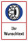 Melis-Folienwerkstatt Schild Schneeketten - Wunschtext - 30x20cm - 3mm Aluverbund – 20 VAR S00018-112-B