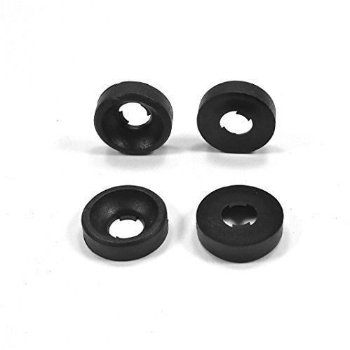 Ajile Rondelle Creuse Cuvette Enjoliveur Forme Cylindrique en Plastique Polyamide NOIR pour Vis Tête Fraisée Diamètre Filetage Métrique 5 mm M5 - Sachet de 50 pièces - RCF105x50-FBA