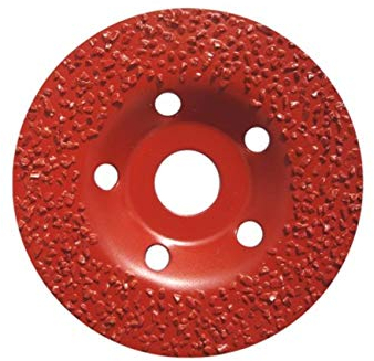 TOROFLEX Disco abrasivo speciale 125 mm x 22,23 mm, K14 per gomma plastica legno moquette colla e per la cura di zoccoli/artigli – adatto per tutte le smerigliatrici angolari da 125 mm.