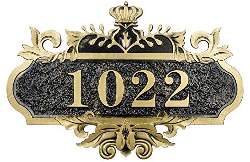 Hausnummer Benutzerdefiniertes Hausnummernschild Türschild Aufklebere Türnummer Mit Wunschnummer Wandaufkleber Hausnummer Post Nummer Schild für Hotel Haustür Tür Gartentor Zaun