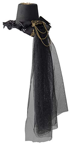 BLESSUME Steampunk Frauen Getriebe Mini Hut Gotisch Zylinder Haarspange (K)