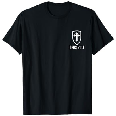 Deus Lo Vult Templar Knight Costume Cross I Deus Vult T-Shirt