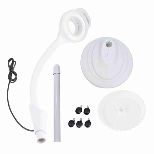 8X LED Ring Light with Adjustable Height Cold Light, Magnifying Glass Floor Lamp for Tattoo Beauty Salon Use in UK