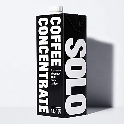Solo Cold Brew Coffee Concentrate | Espresso Strength | Instant Barista Grade Coffee | Iced Coffee And Espresso Martini Mix | Natural |1L | 20 Double Shots