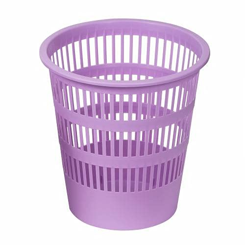 Papelera plastico Faibo rejilla violeta, FABRICADA EN POLIPROPILENO DE REJILLA. MEDIDAS: 29,5X27,5CM. CAPACIDAD 12L